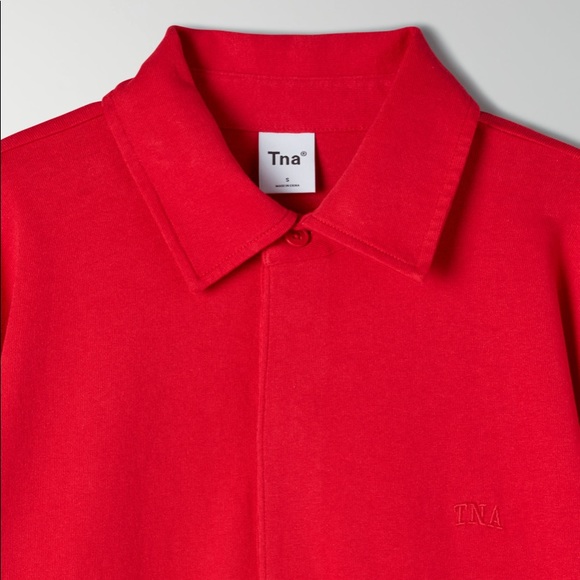 New TNA Nolen Long-sleeve size M red with tags ⭐️⭐️⭐️⭐️ - Picture 4 of 8